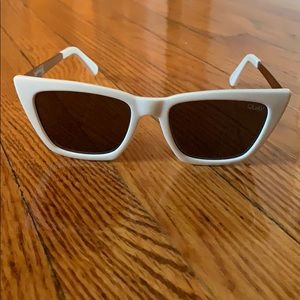Quay White Sunglasses